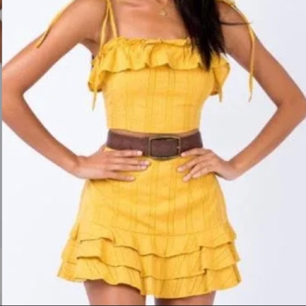 Princess Polly Mustard Yellow The Laura George Two Piece Set